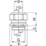 1.5 mm Pitch Thread and 5 mm Thread Length Metric Cable Gland for 2.5 to 4.0 mm Diameter Cable - 2