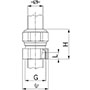1.5 mm Pitch Thread and 6 mm Thread Length Metric Cable Gland for 6.0 to 10.5 mm Diameter Cable