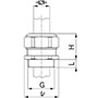 1.5 mm Pitch Thread and 12 mm Thread Length Metric Cable Gland for 6.0 to 10.5 mm Diameter Cable (1520.17)