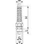 19 mm Wrench Width and 15 mm Thread Length NPT Cable Gland for 3.0 to 8.0 mm Diameter Cable (1546.N0375.08) - 2