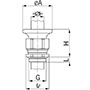 1.5 mm Pitch Thread and 5 mm Thread Length Metric Cable Gland for 6.0 to 10.5 mm Diameter Cable (1800.10.17) - 2