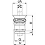 1.5 mm Pitch Thread and 5 mm Thread Length Metric Cable Gland for 6.0 to 8.0 mm Diameter Cable (1801.17) - 2