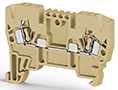 5.00 mm Width and 51.00 mm Height Beige Terminal Block