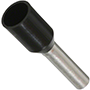 1.50 mm² Wire Size and 10 mm Pin Length Black Insulated Single Wire Ferrule (11101015)