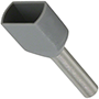 4.00 mm² Wire Size and 12 mm Pin Length Gray Twin Wire Ferrule (13121040)