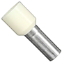 10.00 mm² Wire Size and 12 mm Pin Length Ivory Insulated Single Wire Ferrule