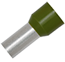 50.00 mm² Wire Size and 20 mm Pin Length Olive Insulated Single Wire Ferrule