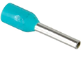0.34 mm² Wire Size and 6 mm Pin Length Turquoise Insulated Single Wire Ferrule (1161034)