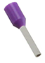 0.25 mm² Wire Size and 6 mm Pin Length Violet Insulated Single Wire Ferrule