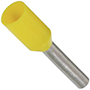 70.00 mm² Wire Size and 20 mm Pin Length Yellow Insulated Single Wire Ferrule (11201700)